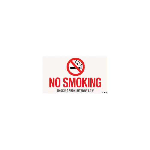 BL174 "No Smoking Bylaw" Sign	