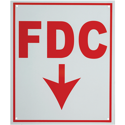 A245 Fire Dept Connection Sign	