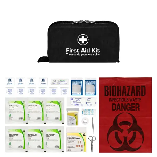 [First Aid Kits] CSA, Type 1, Personal Soft Pack w/ Clip Kit (Metal Box) 