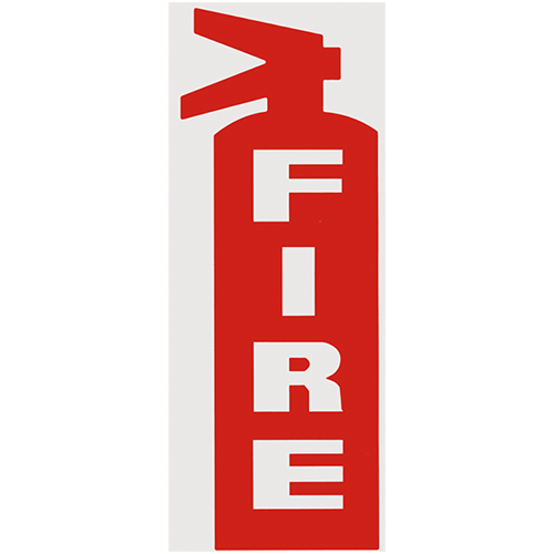 [BL-135R] BL135R Red "fire" Die-cut Decal	